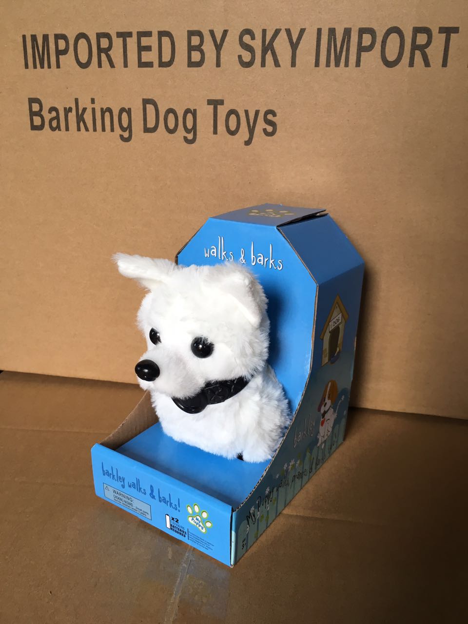 Soft Stuffed Realistic Plush Furry Electric Walking and Barking Dog Toy Intelligent Simulation Puppy Toy for Kids