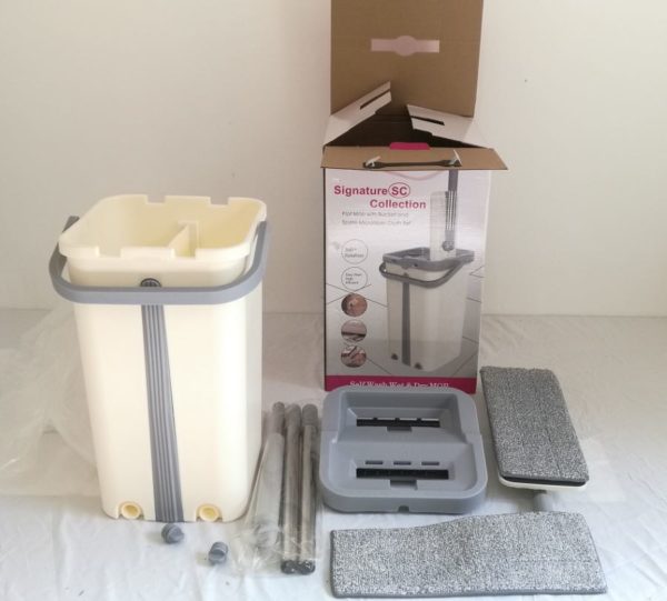 Flat Floor Magic Mop Wash Dry Bucket Microfiber Cloth Set