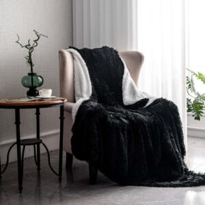 Sherpa wool faux fur throw blanket living room cozy bedroom decoration Christmas birthday gift