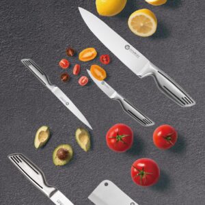 7 pc's stainless steel knife set