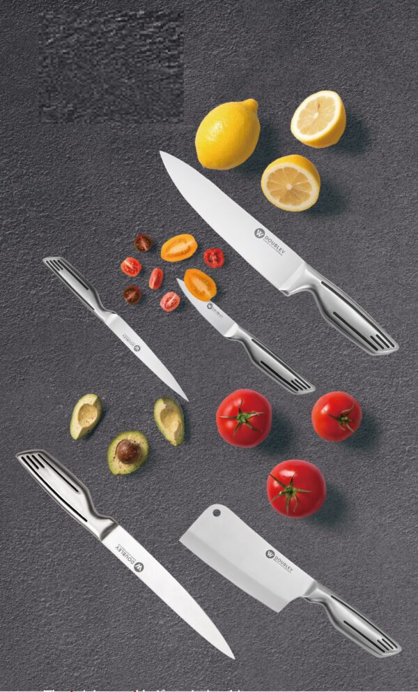 7 pc's stainless steel knife set