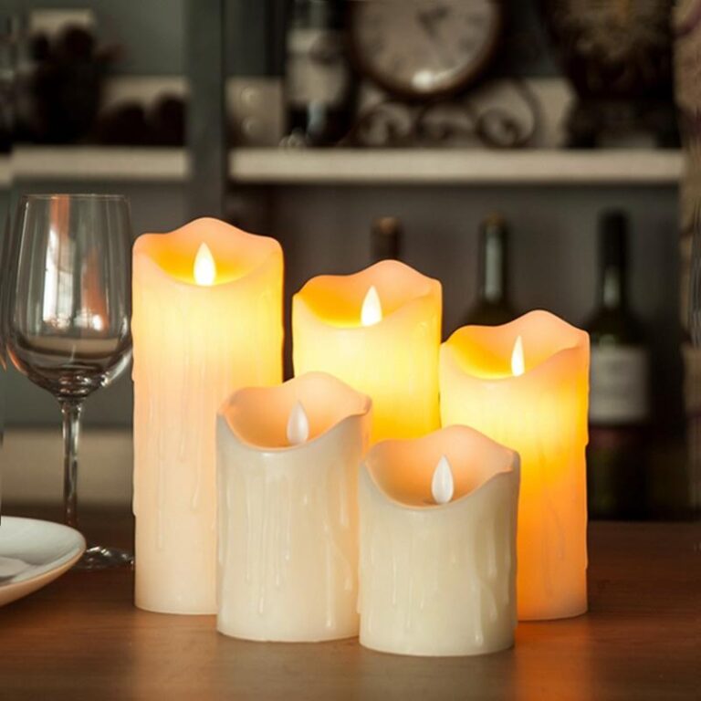 wax flameless flickering bougie operated