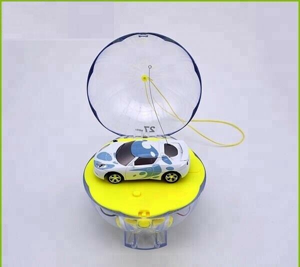 Remote control car in shop a ball