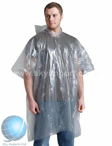 Disposable Rain Ponchos, Waterproof Rain Poncho for Women & Men, Adult ...