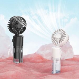 Water Mist Fan Handheld Rechargeable Spray Fan with Water Mist