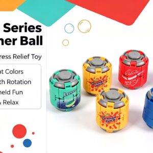 Soda‑Can Fidget Spinner, Colorful Stress‑Relief Toy, Finger Spinning
