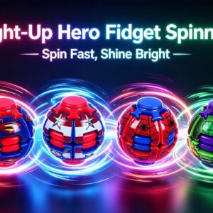 Alternative view of Hero Series Fidget Spinner Ball, Light‑Up, Stress Relief Brain Teaser Toy, Portable to Carry