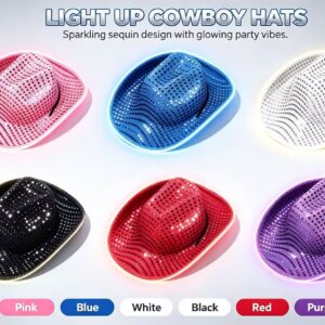 Party Sequin Wide Brim Cowboy Hat