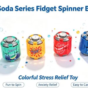 Alternative view of Soda‑Can Fidget Spinner, Colorful Stress‑Relief Toy, Finger Spinning