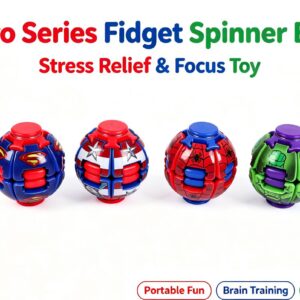 Hero Series Fidget Spinner Ball, Stress Relief Brain Teaser Toy, Portable to Carry